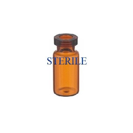 2mL Amber Sterile Open Vials, Depyrogenated, Ream of 480 pieces