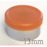 13mm Matte Flip Off Vial Seals, Rust Orange, Bag 1000