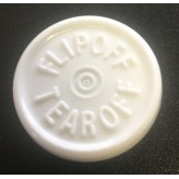 20mm Flip Off-Tear Off Vial Seals, White, Pack of 100