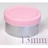 13mm Matte Flip Off Vial Seals, Pink, Bag 1000