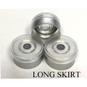 13mm Long Skirt Flip Cap Seal, Clear, Bag of 1,000