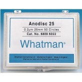 Whatman Anodisc Filters, 0.2um, 25mm diameter, pk 50