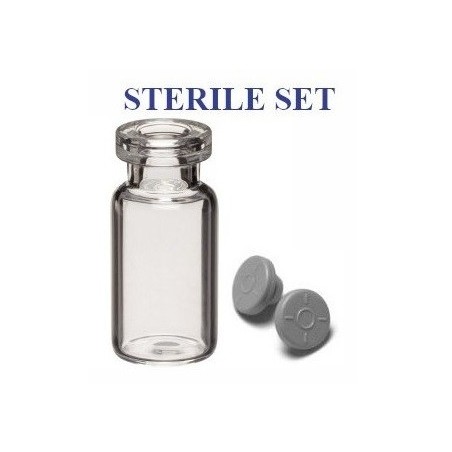 2mL Clear Sterile Open Vial and Stopper Set, 417pc