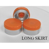 13mm Long Skirt Flip Cap Seal, Orange, Bag of 1,000