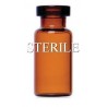 3mL Amber Sterile Open Vials, Depyrogenated, Tray of 352 pieces. 