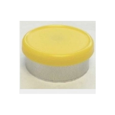 West 20mm Matte Flip Cap Vial Seal, Yellow, Bag 1000