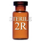 ISO 2R Amber Sterile Open Vials, Depyrogenated, Nested Tray of 228 pieces.