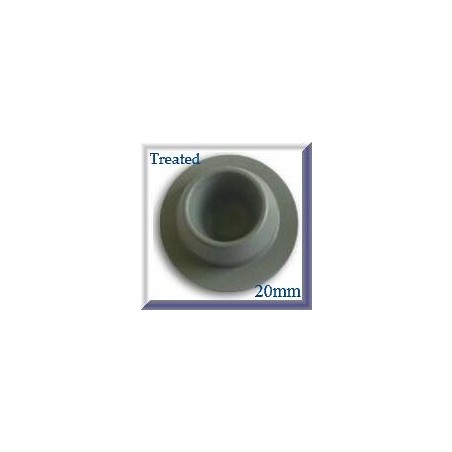 20mm Vial Stopper, Silicone Treated Round Bottom (SPG), Bag of 2500