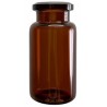 5mL Amber Serum Vials, Holds 10mL, 23x47mm, Ream of 255 pieces.