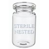 ISO 6R Clear Sterile Open Vials, Nested Tray of 96 pieces