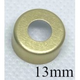 13mm Hole Punched Vial Seals, Gold, bag 1000