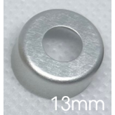 13mm Hole Punched Vial Seals, Natural Silver,...