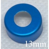 13mm Hole Punched Vial Seals, sapphire blue,...