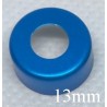 13mm Hole Punched Vial Seals, sapphire blue, bag 1000