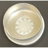 20mm USA Glossy Flip Cap Vial Seals, White, Bag 1000