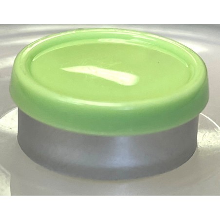 20mm USA Glossy Flip Cap Vial Seals, Faded Light Green, Bag 1000