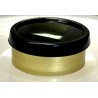 20mm USA Glossy Flip Cap Vial Seals, Black on Gold, Bag 1000