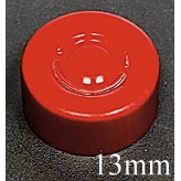 13mm Center Tear Vial Seals, Red, Pack of 100