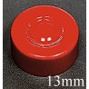 13mm Center Tear Vial Seals, Red, Pack of 100