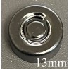 13mm Center Tear Vial Seals, Black, Pack of 100