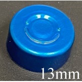 13mm Center Tear Vial Seals, Sapphire Blue, Bag...