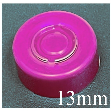 13mm Center Tear Vial Seals, Wine, Pack of 100
