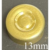 13mm Center Tear Vial Seals, Gold, Pack of 100