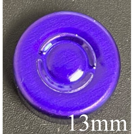 13mm Center Tear Vial Seals, Purple, Bag of 1000