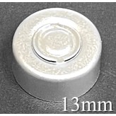13mm Center Tear Vial Seals, Silver, Pack of 100