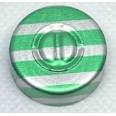 20mm Center Tear Vial Seals, Green Stripe, Pack...