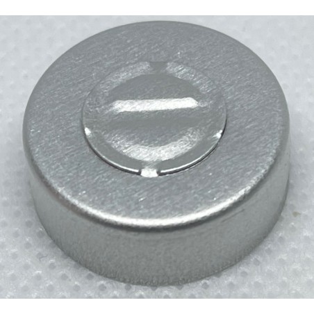 20mm Center Tear Vial Seals, Silver, Bag of 1000