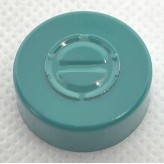 20mm Center Tear Vial Seals, Turquoise Blue...