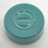 20mm Center Tear Vial Seals, Turquoise Blue Green, Pack of 100