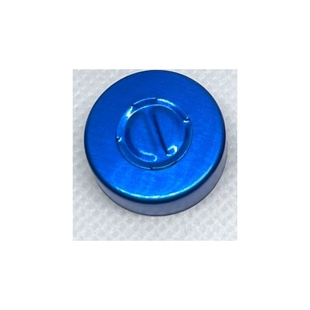 20mm Center Tear Vial Seals, Sapphire Blue, Pk 100 20mm Center Tear Vial Seals, Sapphire Blue, Pk 100