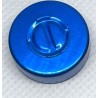 20mm Center Tear Vial Seals, Sapphire Blue, Pk 100