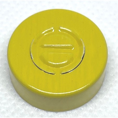 20mm Center Tear Seals, Yellow, Bag of 1000