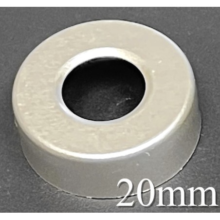 20mm Hole Punched Vial Seals, Natural, Bag 1000