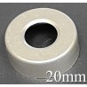 20mm Hole Punched Vial Seals, Natural, Bag 1000