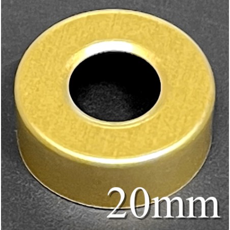 20mm Hole Punched Vial Seals, Gold, Bag 1000 20mm Hole Punched Vial Seals, Gold, Bag 1000