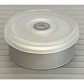 West 20mm Matte Flip Cap Vial Seal, Clear, Bag 1000