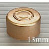 13mm Center Tear Vial Seals, Copper, Bag of 1000