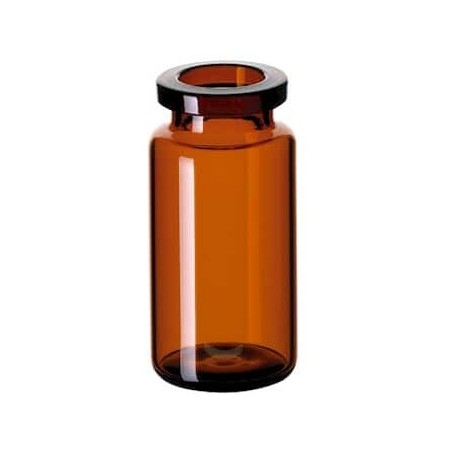 10ml Amber Serum Vials, 24x50mm, USP Type 1, Tray of 165 pieces