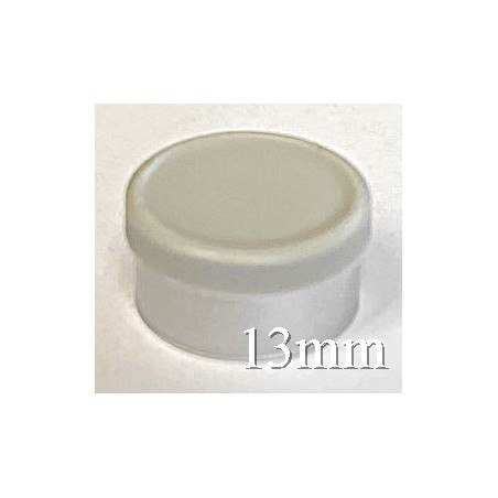 13mm Matte Flip Off Vial Seals, Misty Gray, Bag 1000