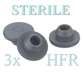 13mm Sterile Vial Stopper, Triple Bagged HFR,...