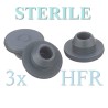 13mm Sterile Vial Stopper, Triple Bagged HFR, Round Bottom, Bag of 1,000