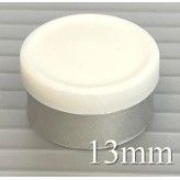 West 13mm Matte White Flip Off Vial Seals