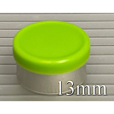 West 13mm Matte Willow Green Flip Off Vial Seals West 13mm Matte Willow Green Flip Off Vial Seals