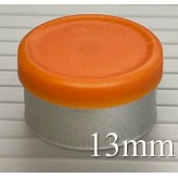 13mm Matte Flip Off Vial Seals, Rust Orange, Bag 1000