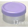 13mm Matte Flip Off Vial Seals, Lavender, Pack of 100
