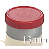 13mm Matte Flip Off Vial Seals, Red, Bag 1000